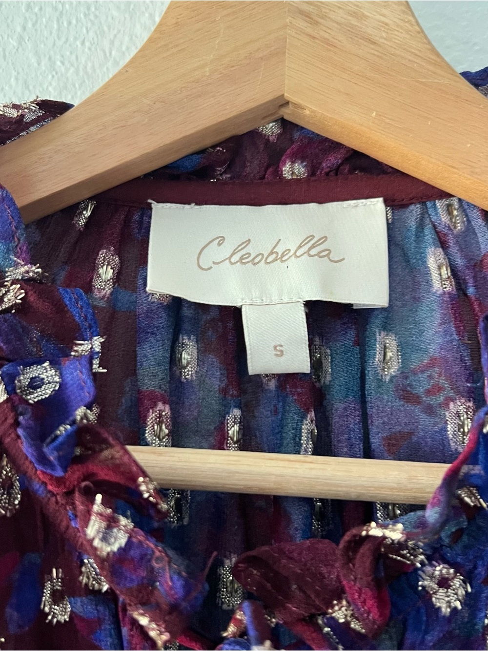CLEOBELLA | Shimmer Dot Dara Sheer Top | S - Picture 4 of 4
